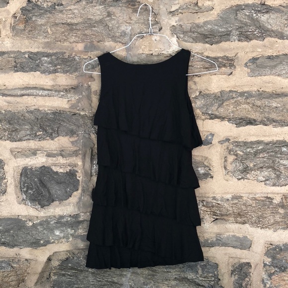 Black Ruffle Top - Picture 2 of 3